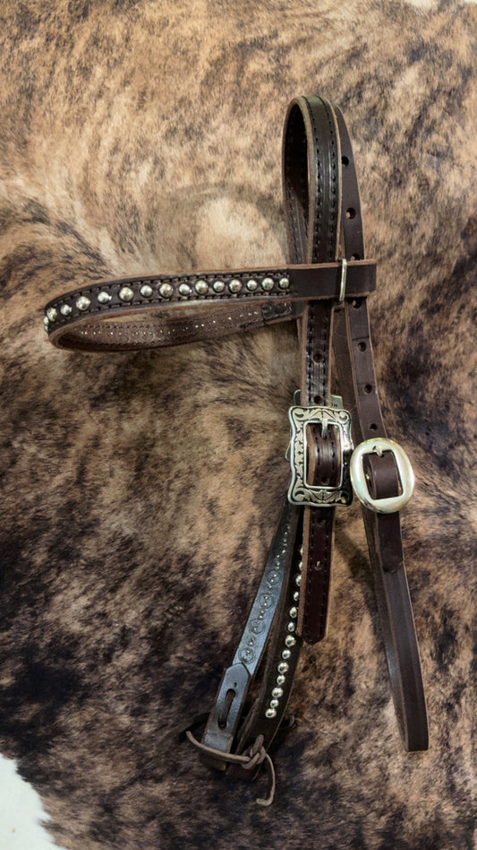 Silver Spotted Brow Band