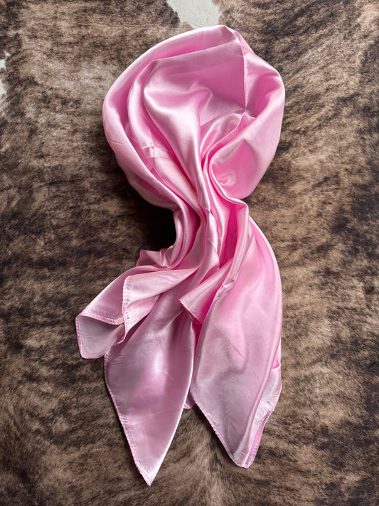 Solid Pink Wild Rag