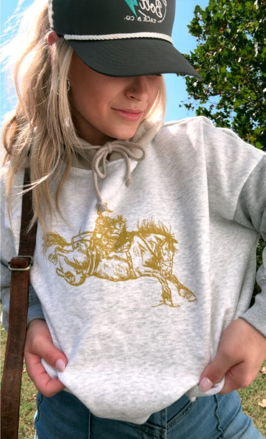 Tricolor Tan Bronc Hoodie