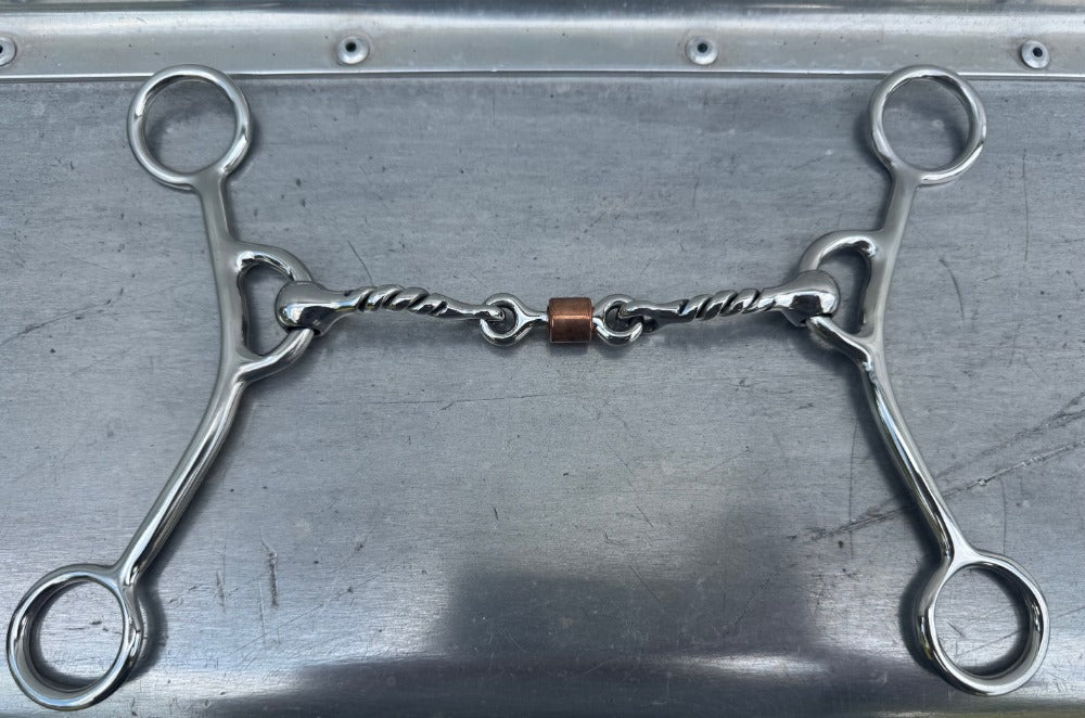 Gag Twisted Three Piece Copper Roller Bit