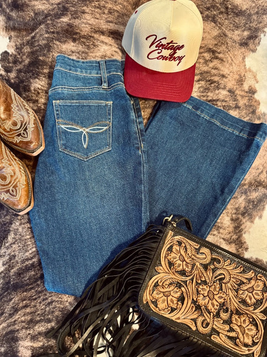 Western Stitch Pocket Bootcut Jeans