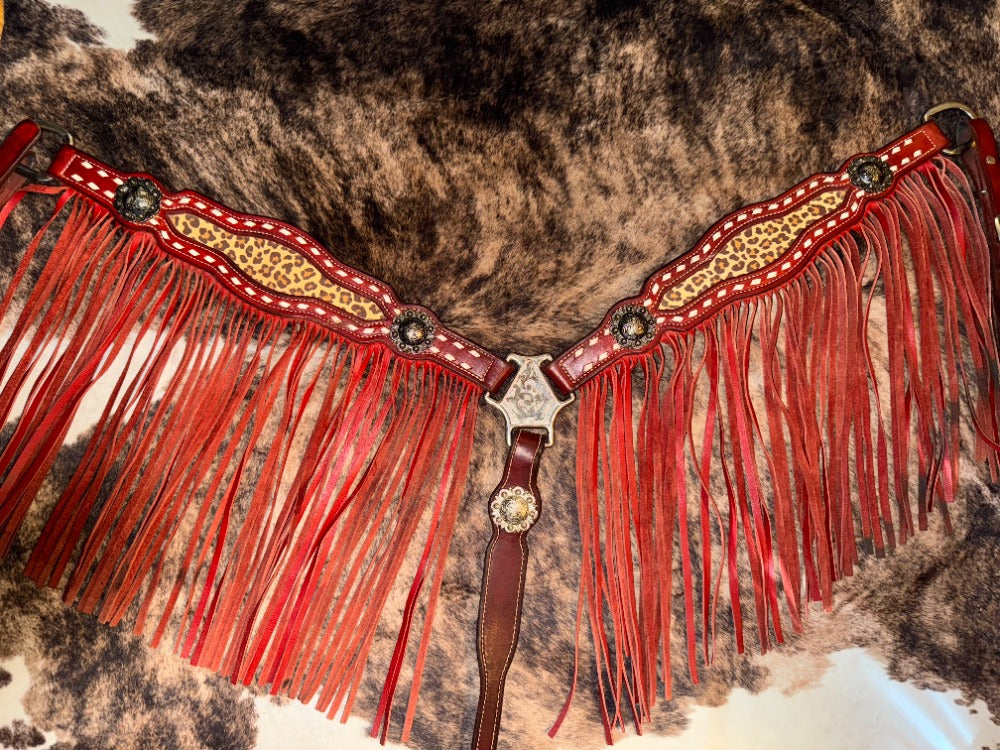 Red Cheetah Breastcollar